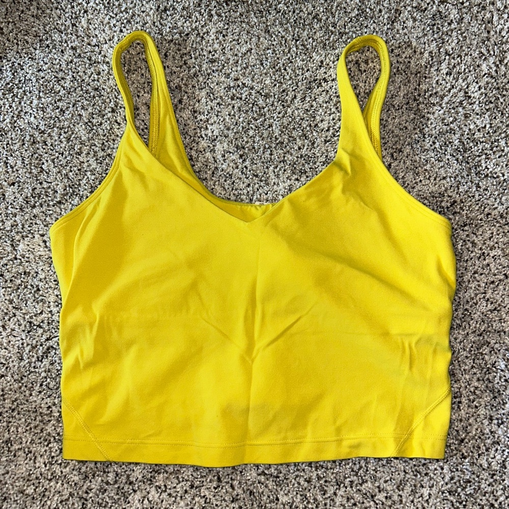 Yellow lululemon align tank